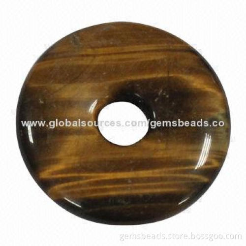Fashion gemstone pendant in doughnut shape